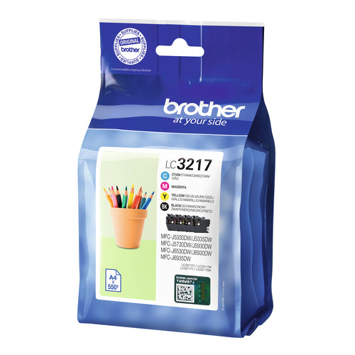 Brother LC-3217VAL ink cartridge 4 pc(s) Original Black, Cyan, Magenta, Yellow Brother LC-3217VAL ink cartridge 4 pc(s) Original Black, Cyan, Magenta, Yellow